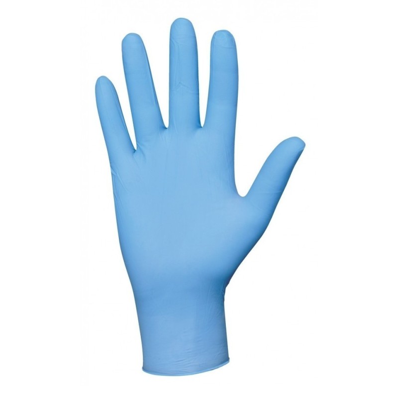 Gant nitrile non poudré bleu Taille L