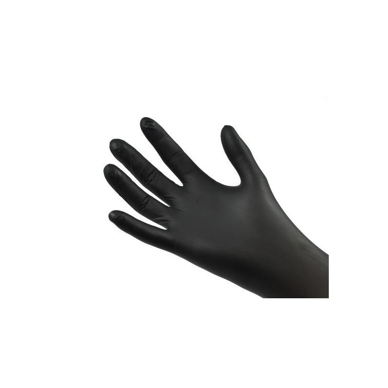 Gant nitrile Safetouch Noir non-poudré Taille S