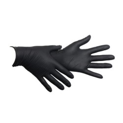 Gant nitrile Safetouch Noir non-poudré Taille S