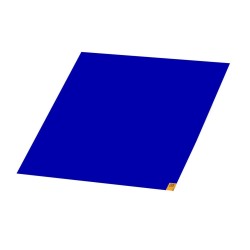 Tapis pelable antibactérien 65 x 115 cm bleu