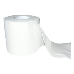 Papier toilette rouleau ouate blanche 2 plis 200 feuilles 9,8 x 11,3 cm écolabel